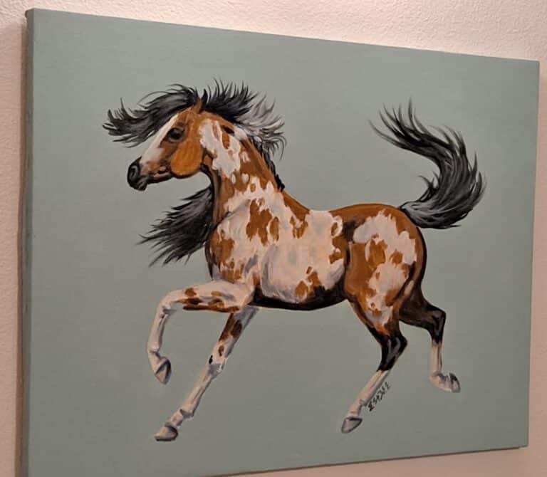acrylic paint pinto buckskin3