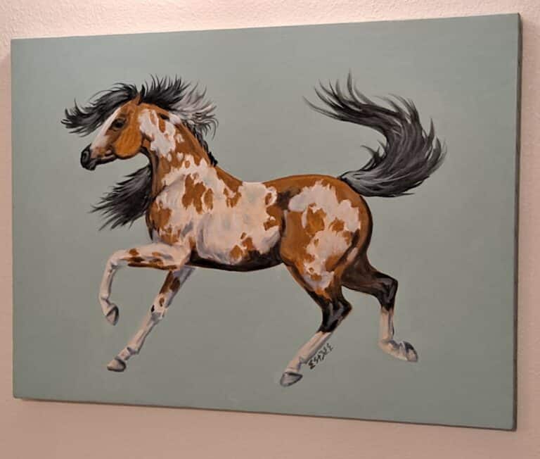 acrylic paint pinto buckskin4