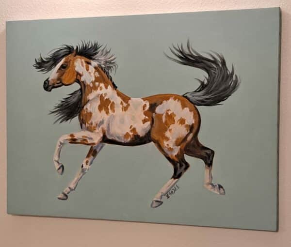 acrylic paint pinto buckskin4 scaled