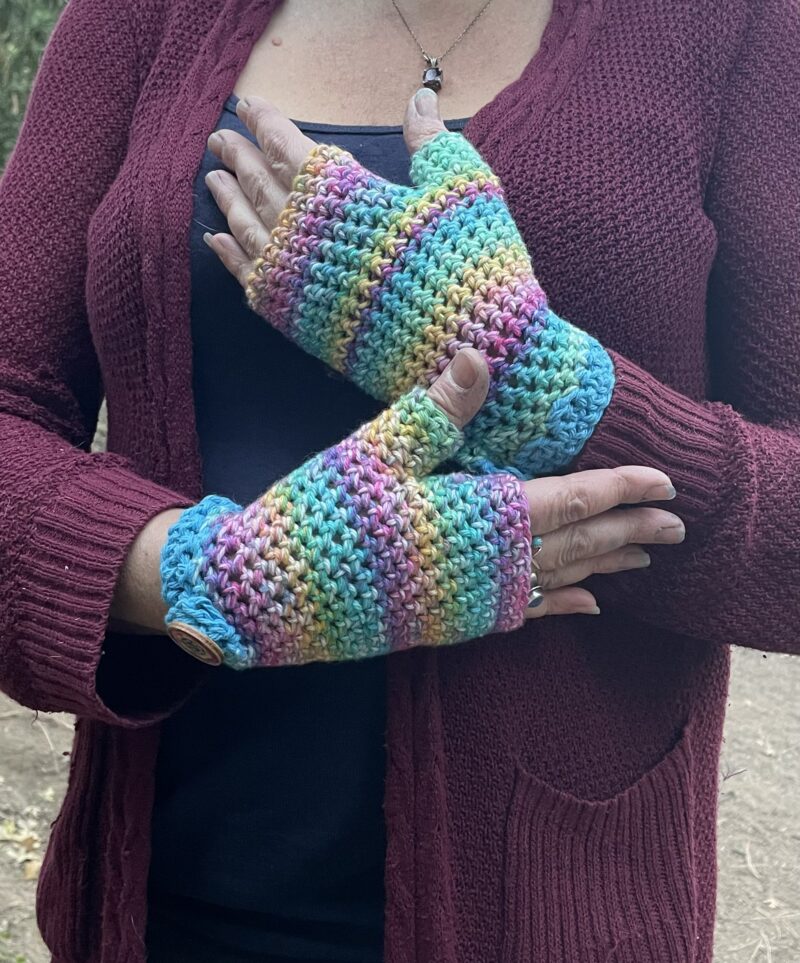 Crocheted wrap My Community Made