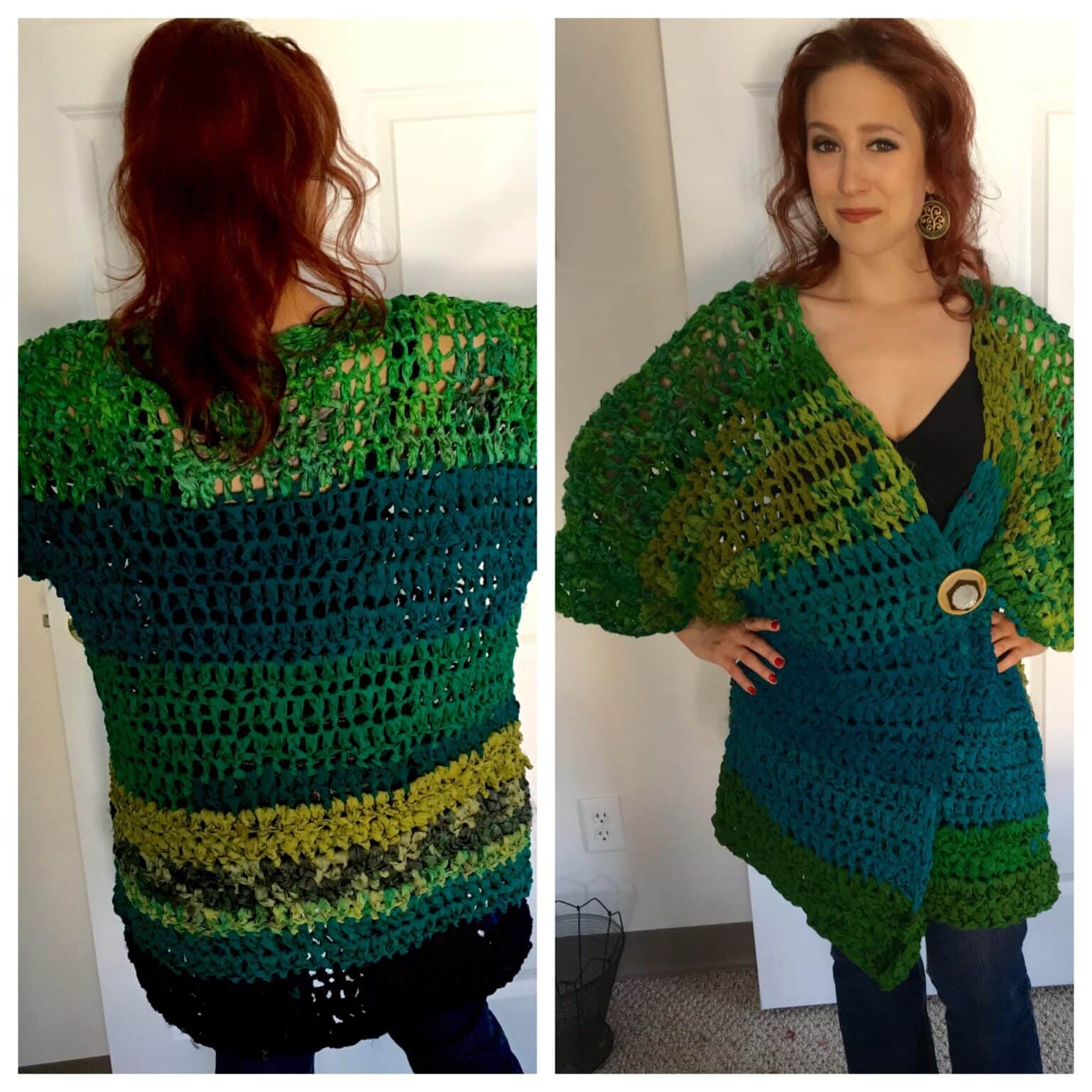 Crocheted wrap My Community Made