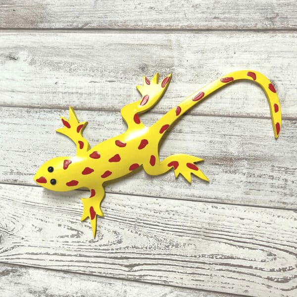 Finished result of the PVC Pipe Salamander Instant Digital Download Pattern