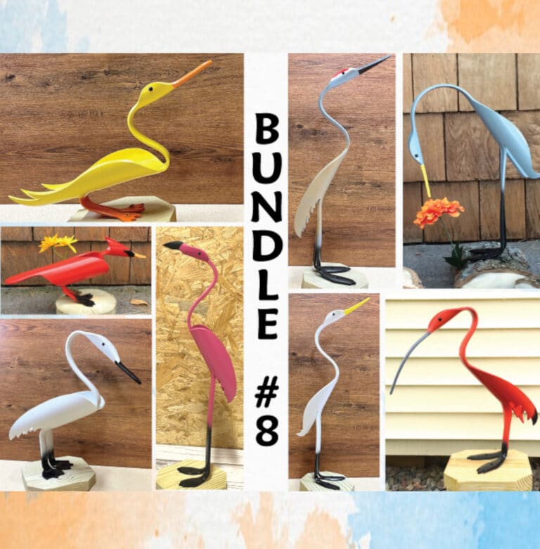 Finished result of the PVC Pipe Bundle #8 Instant Digital Download Pattern