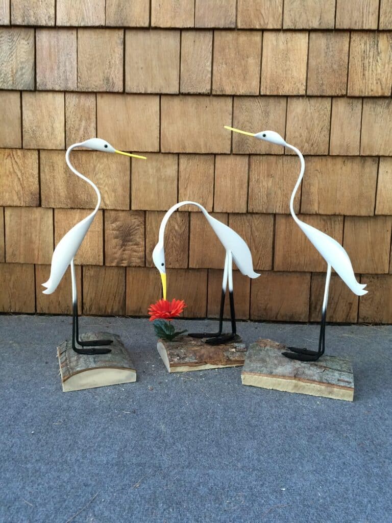 Finished result of the PVC Pipe Baby Crane Instant Digital Download Pattern