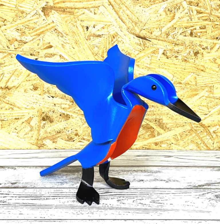Finished result of the PVC Pipe Bluebird Instant Digital Download Pattern