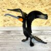 Finished result of the PVC Pipe Cormorant (Bird) Instant Digital Download Pattern