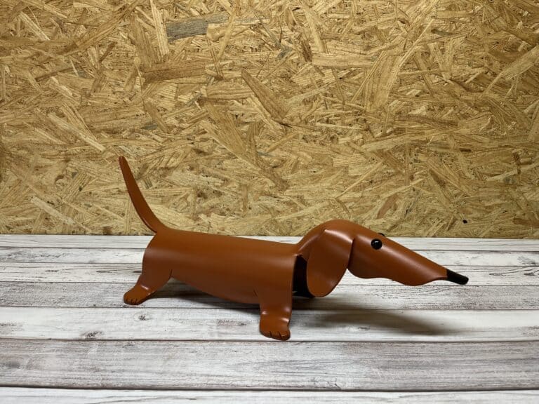 Finished result of the PVC Pipe Dog Instant Digital Download Pattern