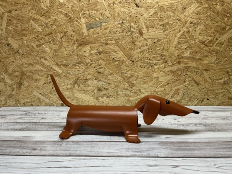 Finished result of the PVC Pipe Dog Instant Digital Download Pattern