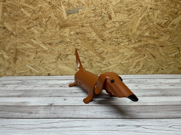 Finished result of the PVC Pipe Dog Instant Digital Download Pattern