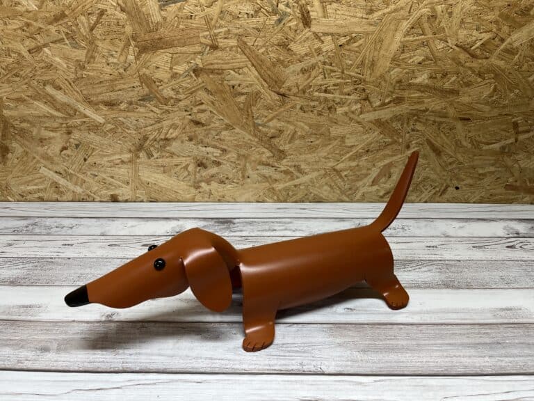 Finished result of the PVC Pipe Dog Instant Digital Download Pattern