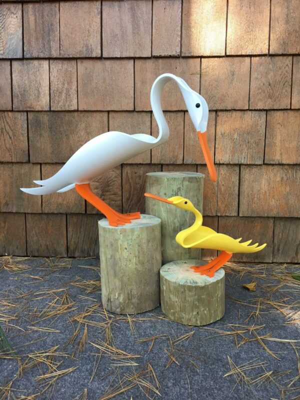 Finished result of the PVC Pipe Ducks Instant Digital Download Patterns