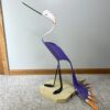 Finished result of the PVC Pipe Fancy Feathers Crane Instant Digital Download Pattern