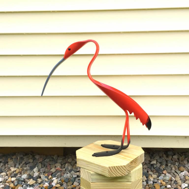 Finished result of the PVC Pipe Ibis Instant Digital Download Pattern