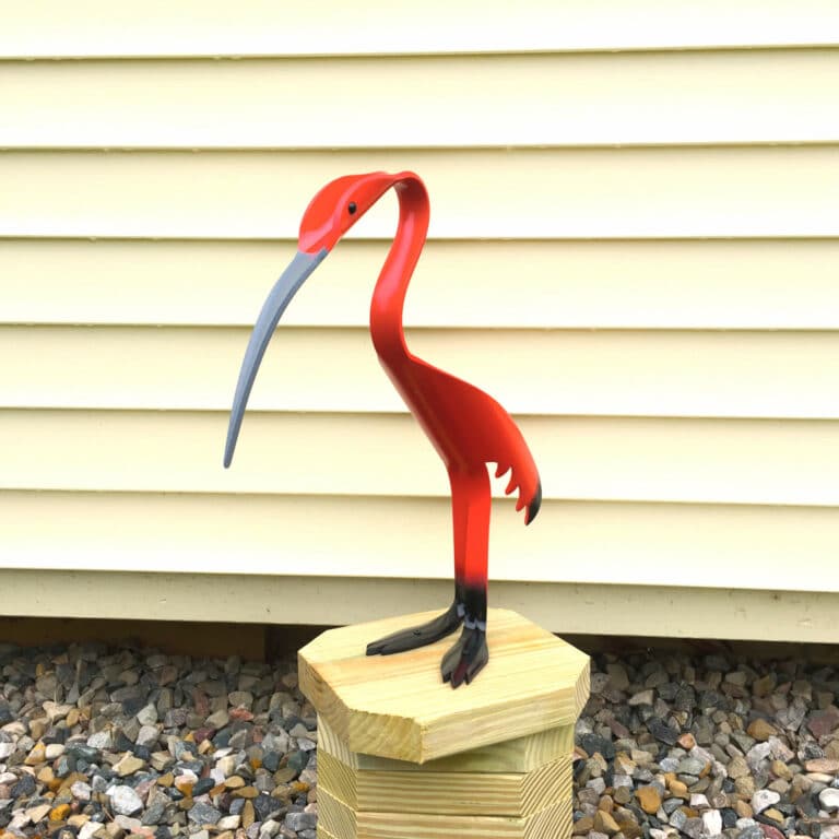 Finished result of the PVC Pipe Ibis Instant Digital Download Pattern