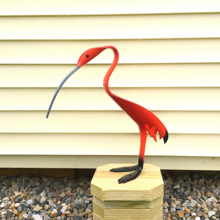 Finished result of the PVC Pipe Ibis Instant Digital Download Pattern