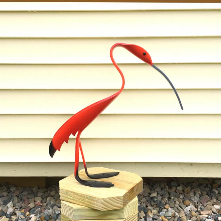 Finished result of the PVC Pipe Ibis Instant Digital Download Pattern