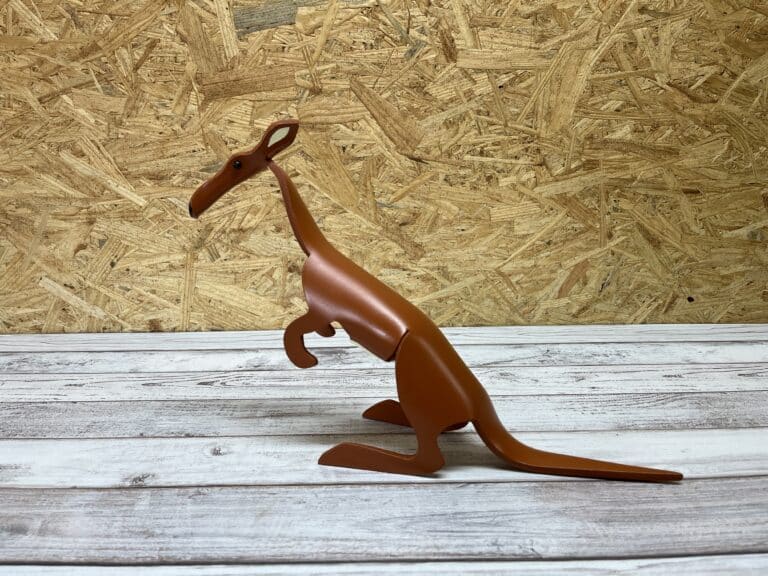 Finished result of the PVC Pipe Kangaroo Instant Digital Download Pattern