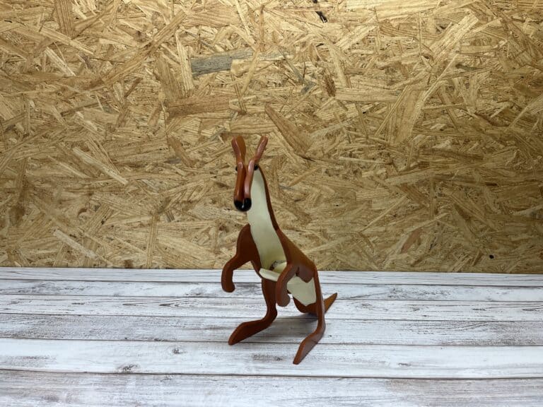 Finished result of the PVC Pipe Kangaroo Instant Digital Download Pattern