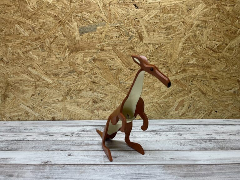 Finished result of the PVC Pipe Kangaroo Instant Digital Download Pattern