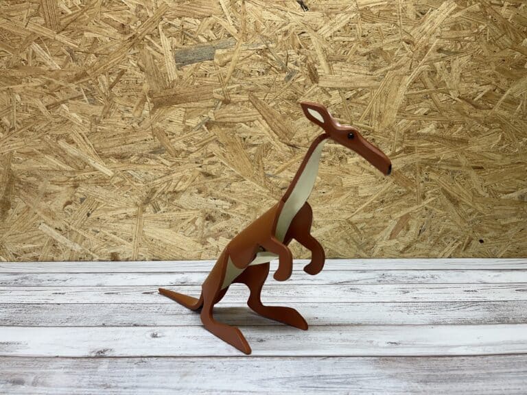 Finished result of the PVC Pipe Kangaroo Instant Digital Download Pattern
