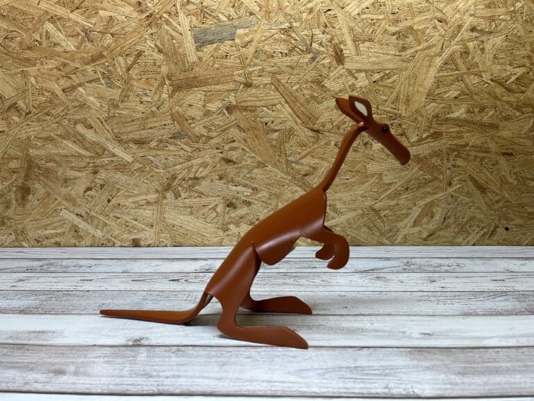 Finished result of the PVC Pipe Kangaroo Instant Digital Download Pattern