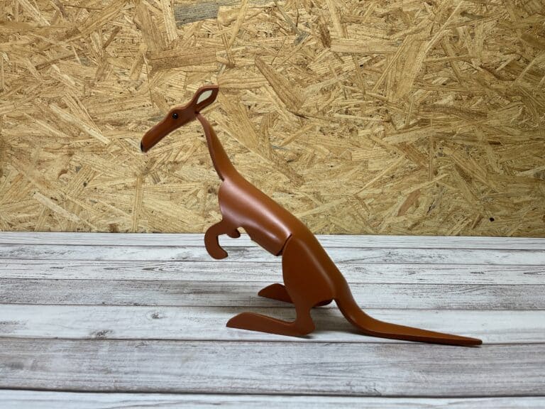 Finished result of the PVC Pipe Kangaroo Instant Digital Download Pattern
