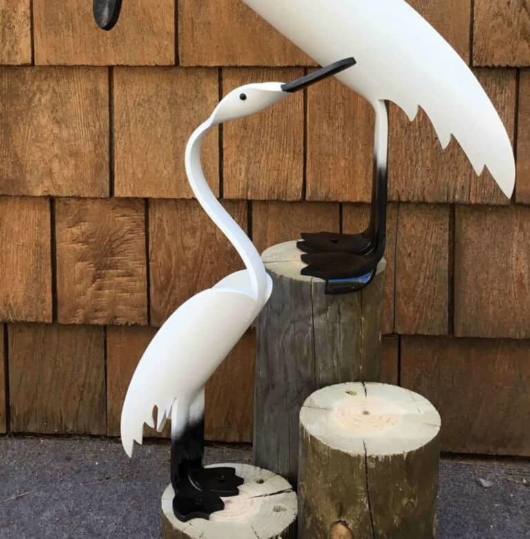 Finished result of the PVC Pipe Baby Swan Instant Digital Download Pattern