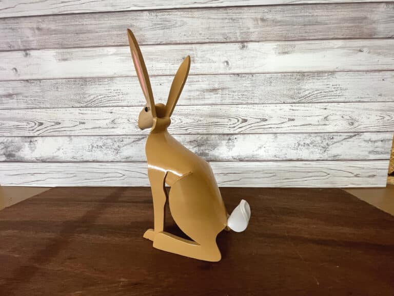 Finished result of the PVC Pipe Rabbit back View Instant Digital Download Pattern