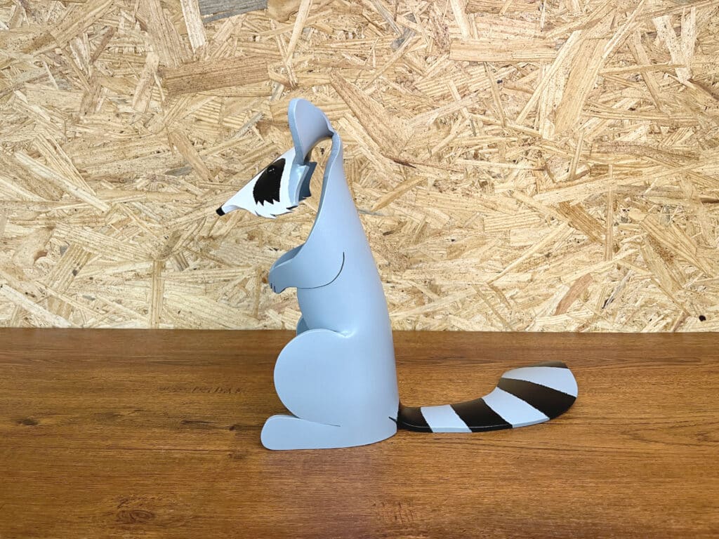 PVC Pipe Raccoon Instant Digital Download Animal Pattern