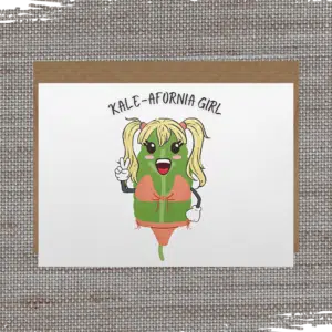 Kale afornia Girl Card front