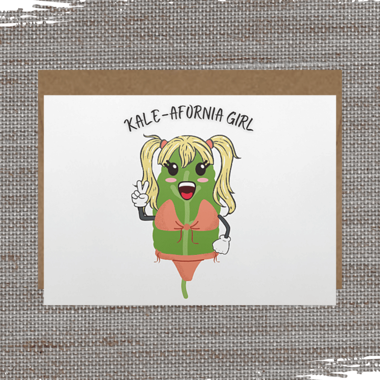 Kale afornia Girl Card front