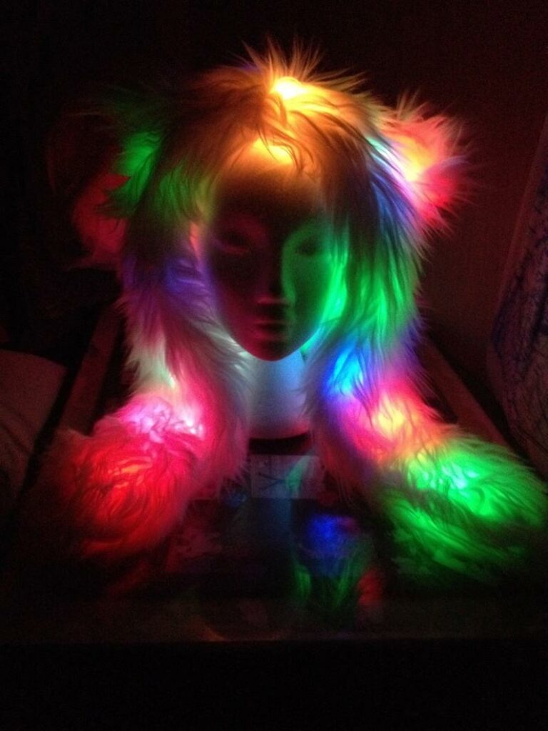 blinky bear hood