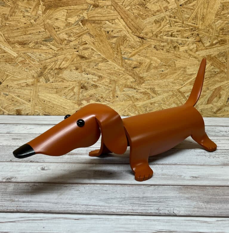 Finished result of the PVC Pipe Dog Instant Digital Download Pattern
