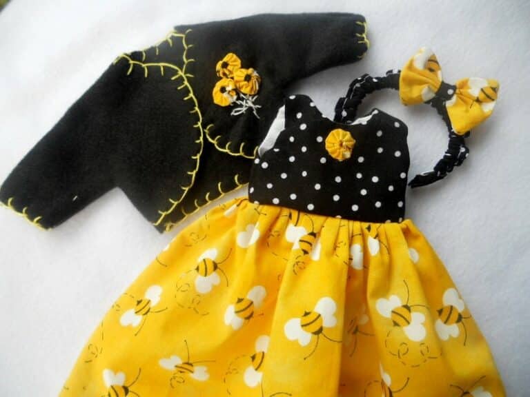 dress bee with black coat