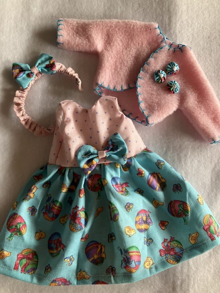 dress easter blue eggs with coat