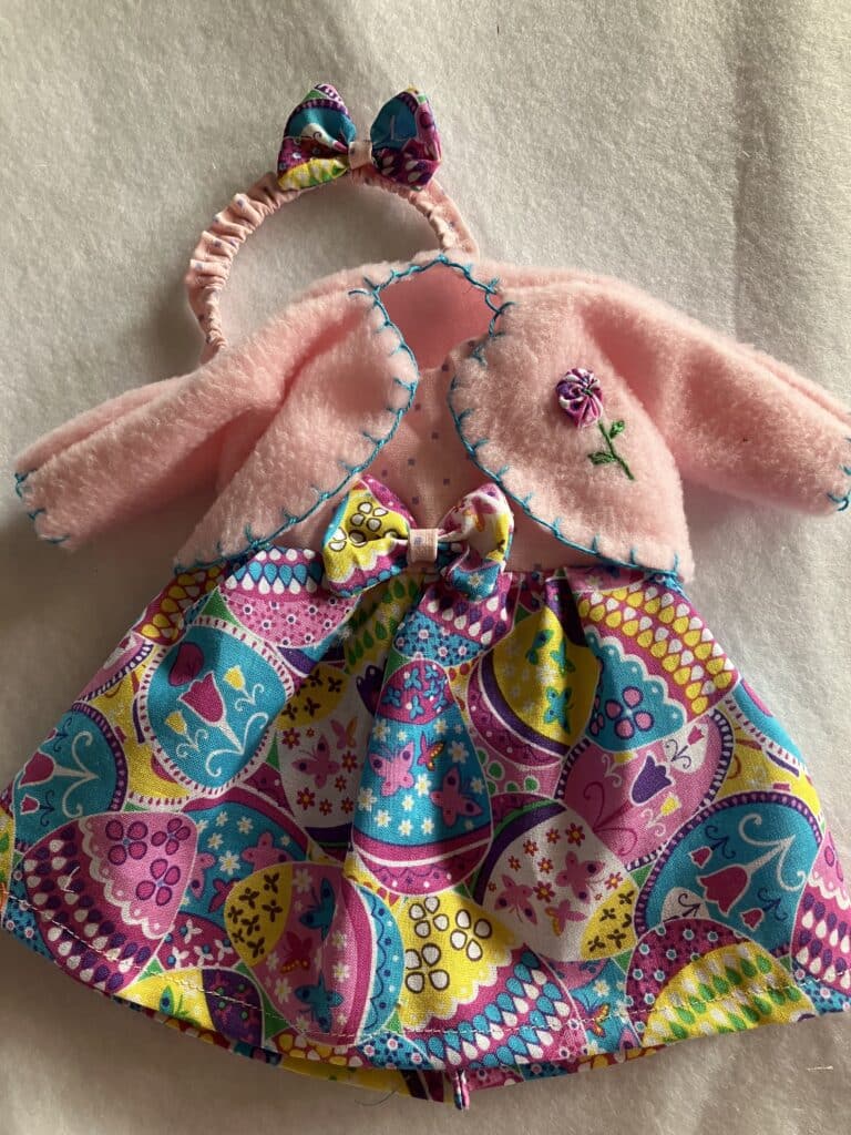 dress egg hunt with coat