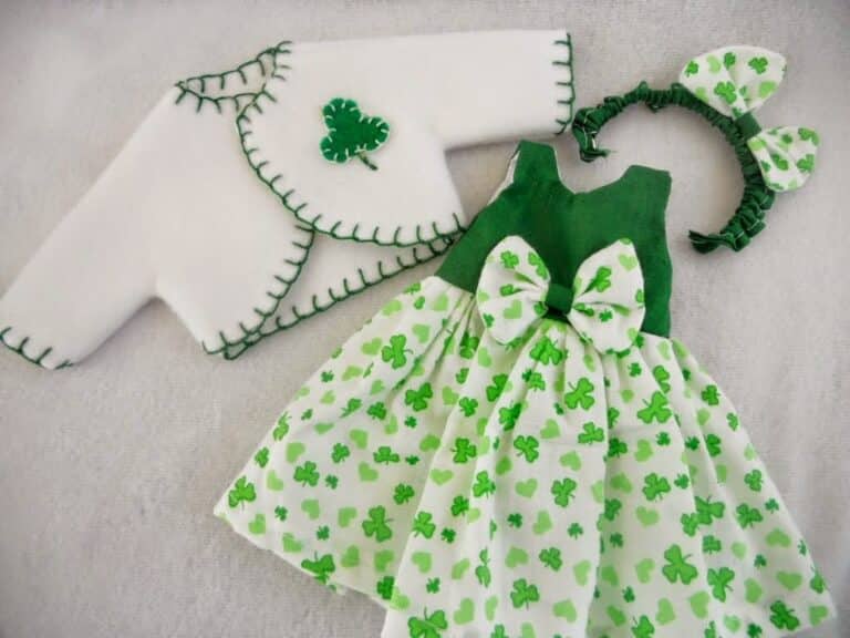 dress st patrick tiny shamrock with hearts and coat