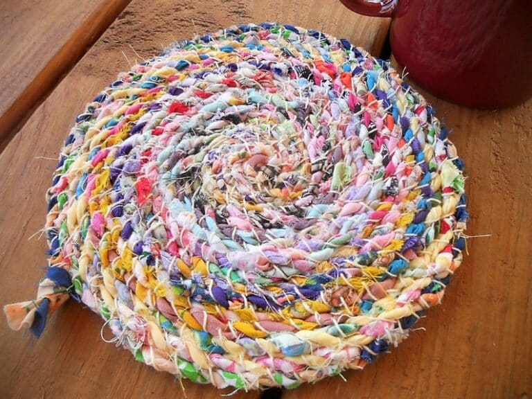fabric twine 6 round mat