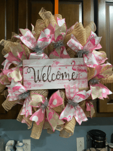 flamingo wreath