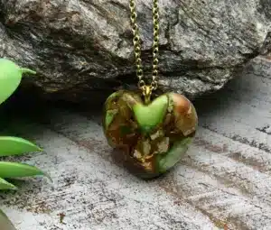Jasper heart necklace Pendant