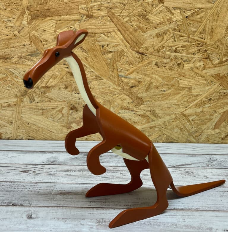 Finished result of the PVC Pipe Kangaroo Instant Digital Download Pattern