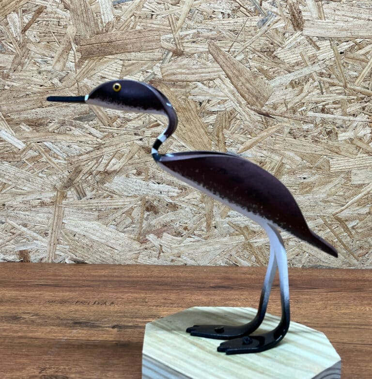 Finished result of the PVC Pipe Killdeer Instant Digital Download Pattern