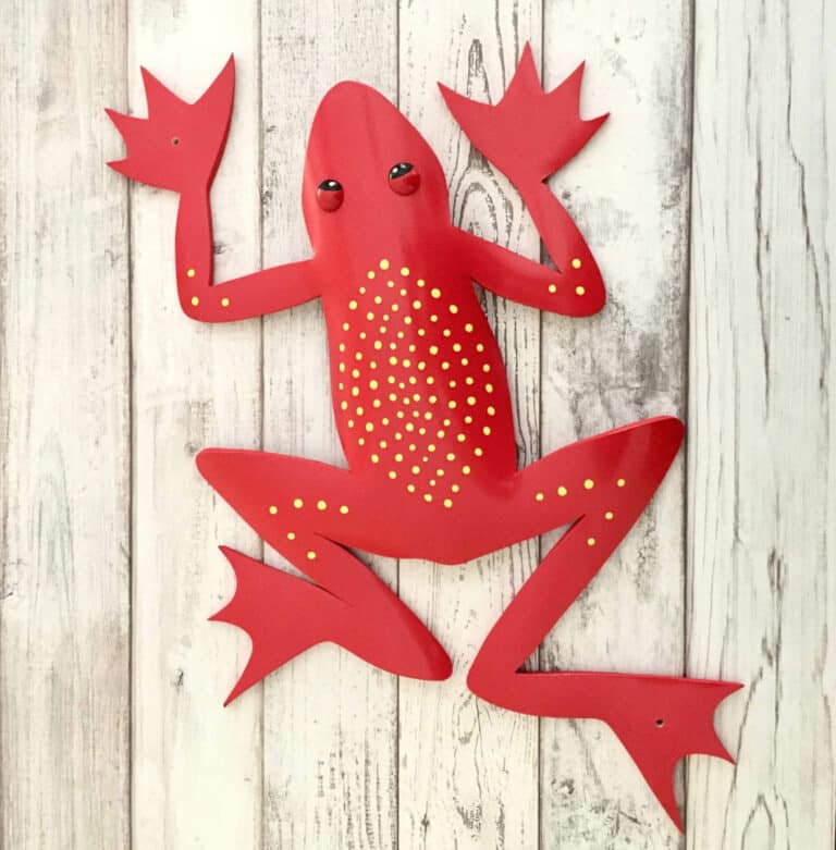 Finished result of the PVC Pipe Tree Frog Instant Digital Download Pattern