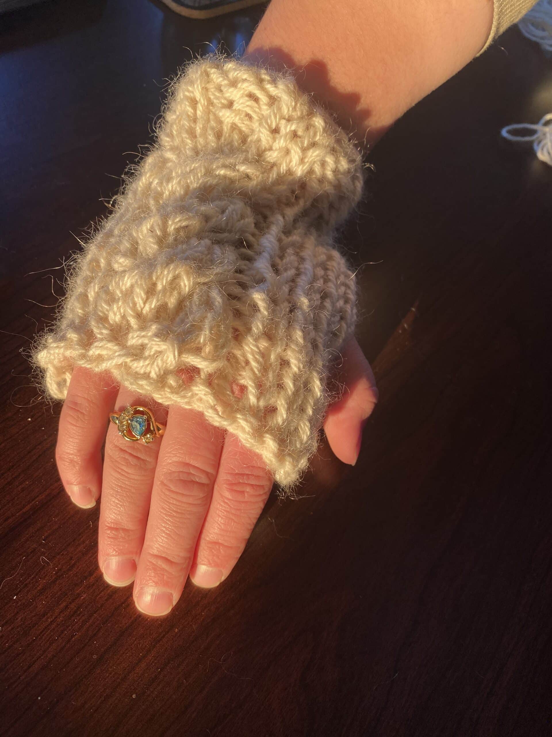Hand Knit Fingerless Gloves My Community Made