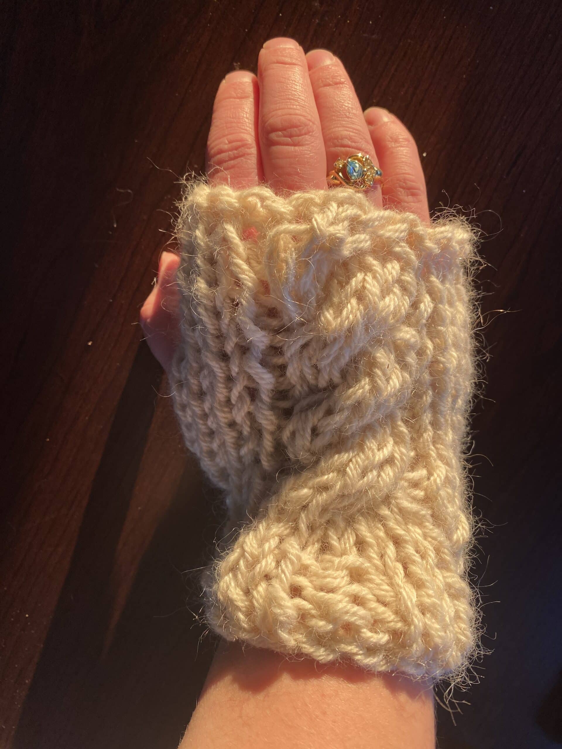 Hand Knit Fingerless Gloves My Community Made