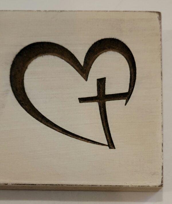 Heart Cross MDF close up scaled
