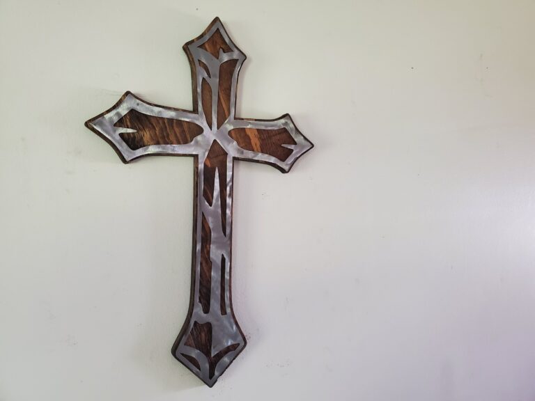 Rustic metal art cross beamish metal works 2