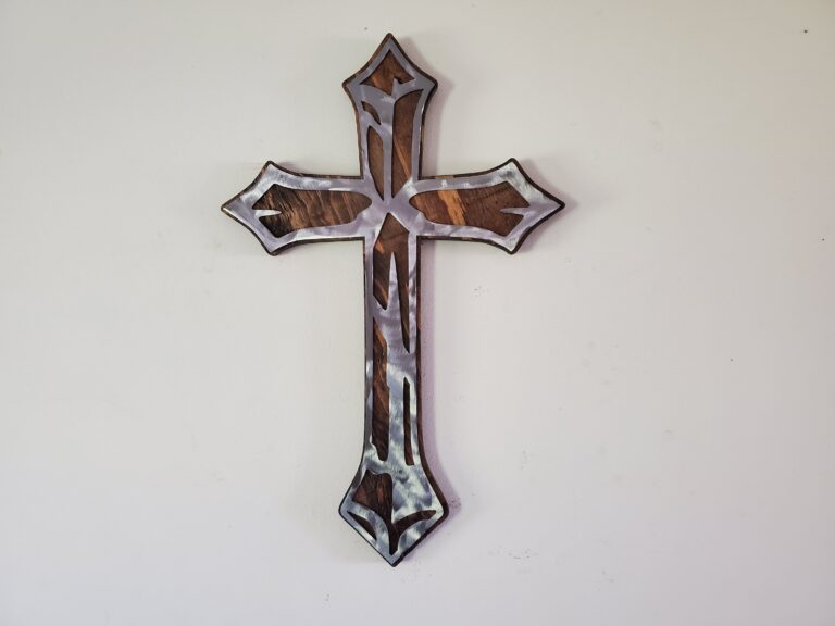 Rustic metal art cross beamish metal works 3
