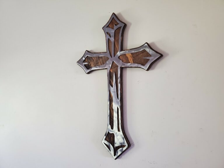 Rustic metal art cross beamish metal works 4