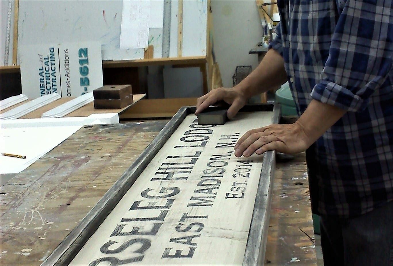 Hand Painted Antique Wood Signs